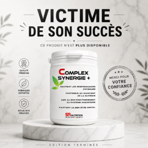 Pot de complément alimentaire Complex Synergie + édition terminée produit victime de son succès