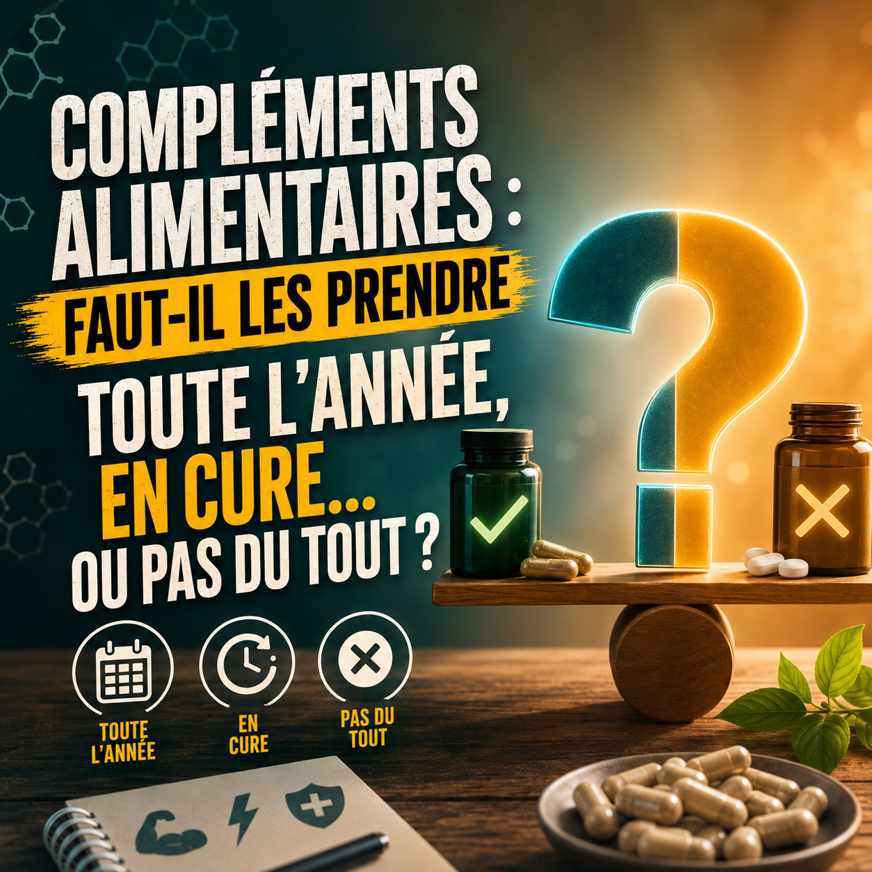 Compléments alimentaires : cure ou prise toute l'année