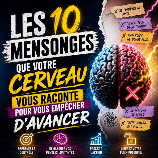 Les 10 pensées qui empêchent d’avancer vers ses objectifs de perte de poids, de santé et de progression